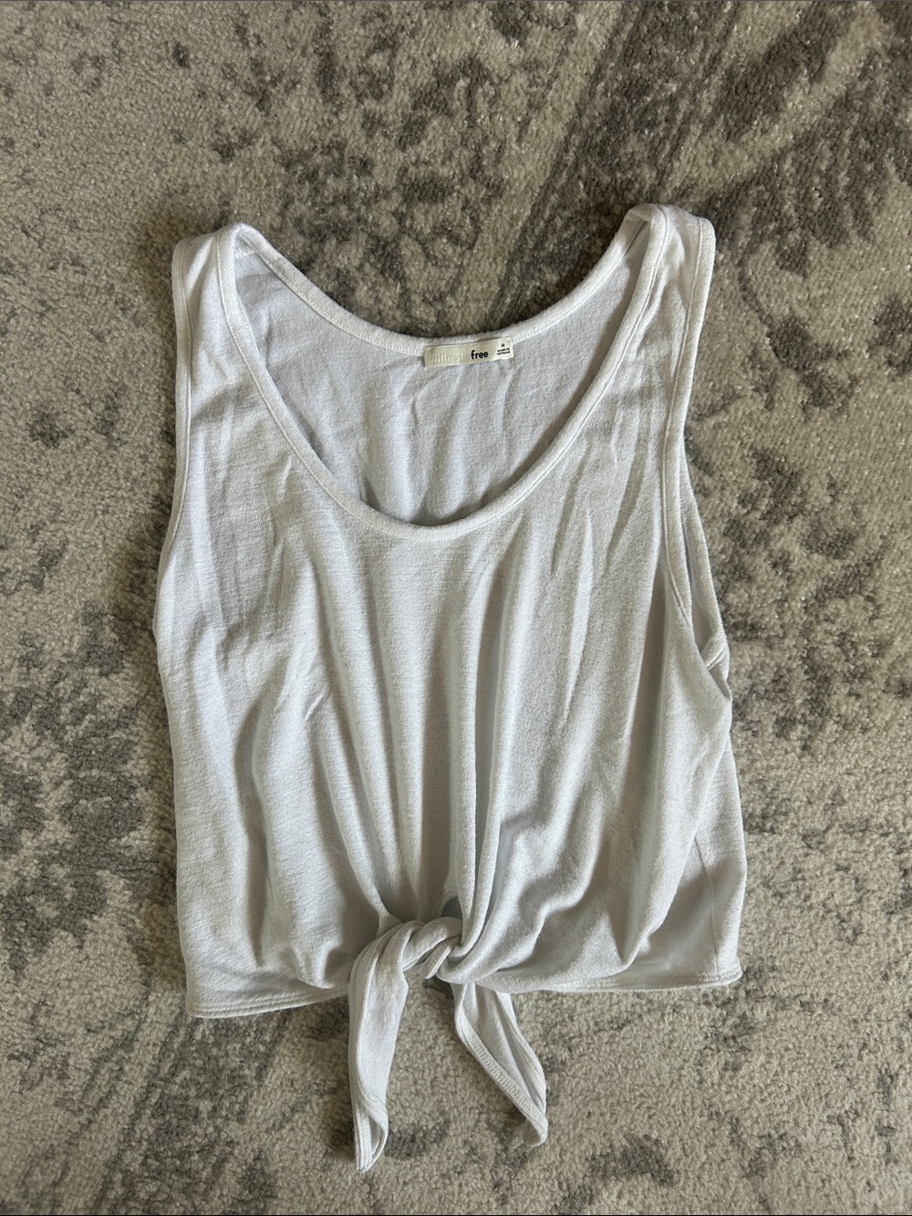 Wilfred White Tie-Front Tank